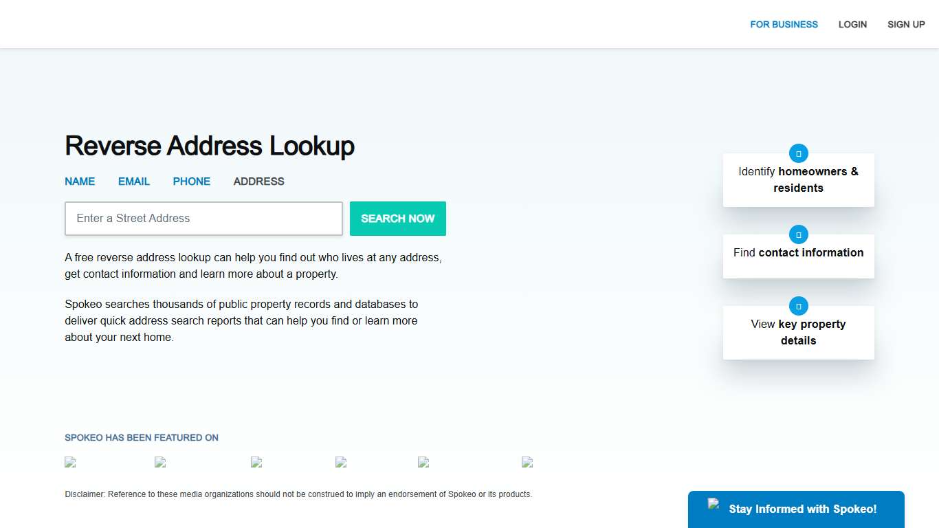 Reverse Address Lookup - Spokeo
